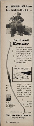 1958 print bear archery - 1958,
