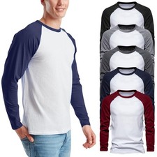 Mens Contrast Long Sleeve