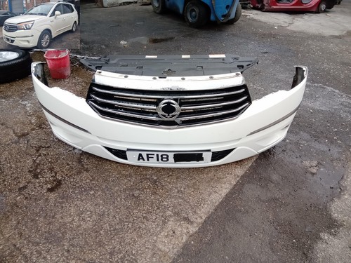 Bumper front complete white - bumper,