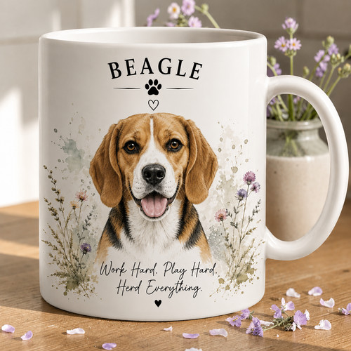 Beagle mug dog lover - dog, |