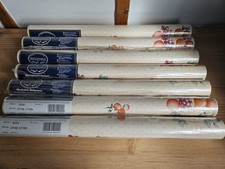 7x Vintage Coloroll Washable Wallpaper Country Cottage Kitchen 529200 Unused