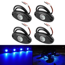 4 Pod Blue LED Rock Light