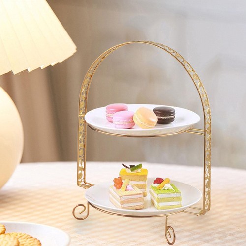 Metal cake stand without plate - cake,