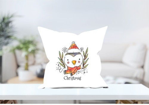 Christmas cushion winter throw - christmas,