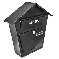 Steel Outdoor Post Box Large