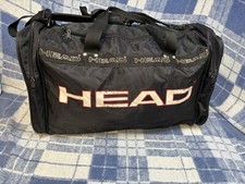 Head 90s Vintage Sports Bag Holdall Black