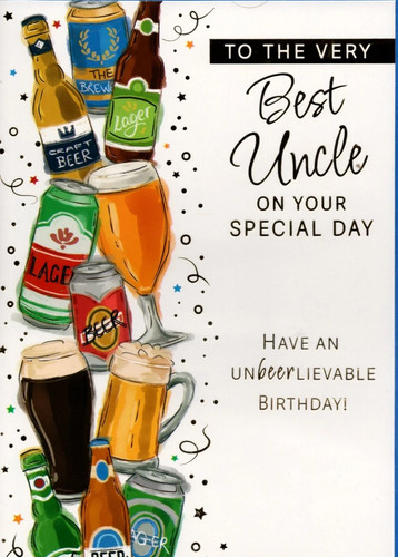 Uncle birthday card - birthday,