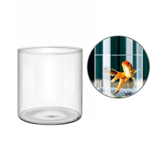 Clear glass cylinder vase - glass,