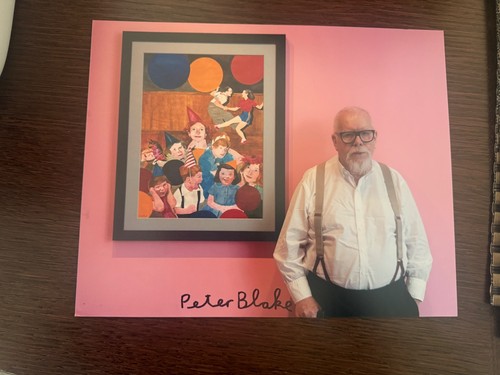 Sir peter blake signed photo - sir,