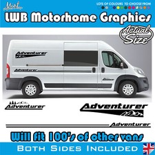 L3 CITROEN RELAY LWB MOTORHOME CAMPER VAN STRIPES GRAPHICS DECALS ANY COLOUR 078