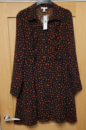 Topshop black red long - topshop,
