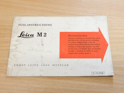 Leica camera instruction - camera,