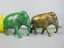 Brass Elephant Figurines x 2