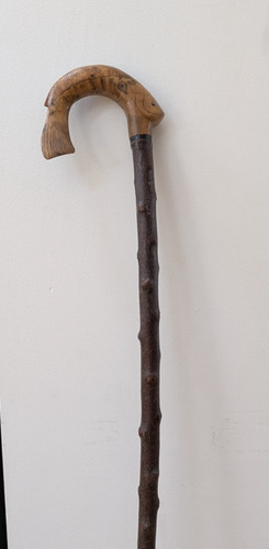 Vintage walking stick carved - vintage,