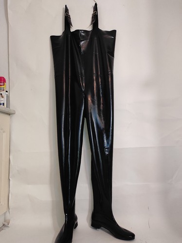 Latex stockings pants 8mm - latex,