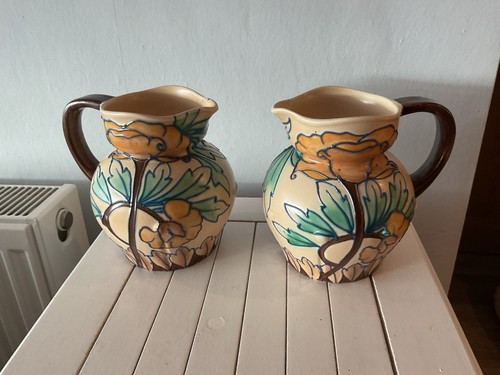 Pair antique 1930s art - pair,
