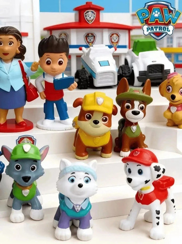 12pcs paw patrol - puppy, figure