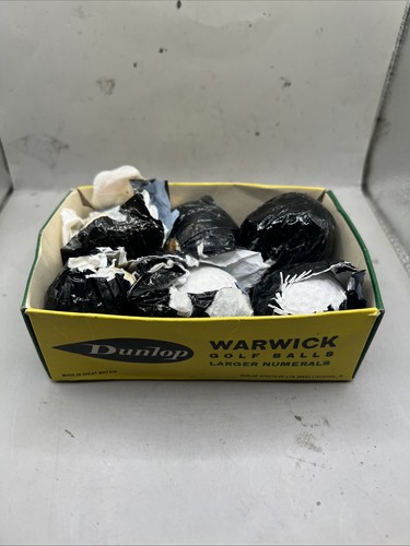 Six vintage dunlop golf balls - dunlop,