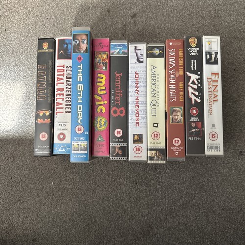 10x assortment vhs - of,