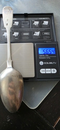 Russian silver spoon stamped - russian,
