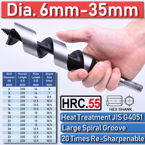 Auger bit set wood - wood, drill