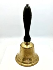 Vintage Brass Hand Bell Old