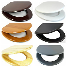 Coloured Universal Toilet Seat Easy Clean Oval Shape Durable Bathroom WC