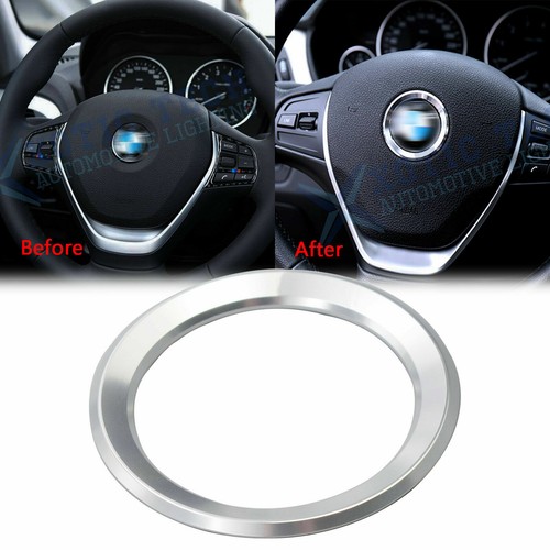 Silver steering wheel logo - silver,