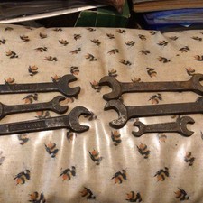 Collection of Motoring Spanners Austin Ford BSA Triumph Lister