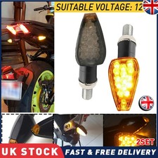 4x 14LED Turn Signal Indicators Light Lamp Amber Universal Motorcycle Motorbike