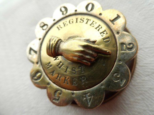 Antique whist marker - antique,