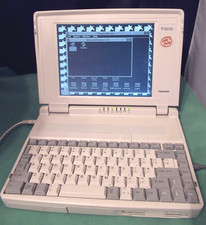 Vintage Windows 3.1  Toshiba T1910/200 Laptop Working + Power Lead & Mouse