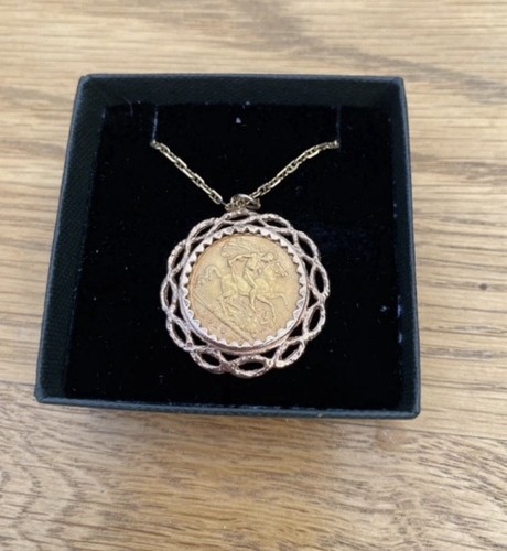 Solid gold half sovereign coin - solid,