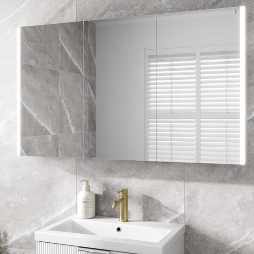Triple door bathroom - triple, led