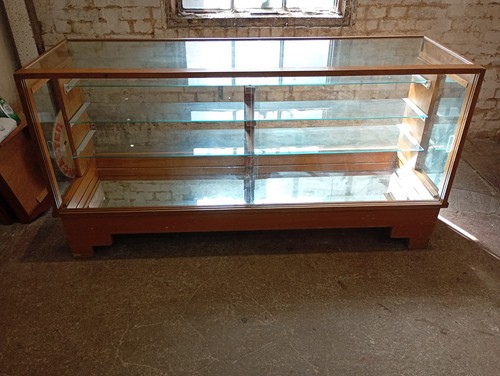 Art deco glass display cabinet - glass,