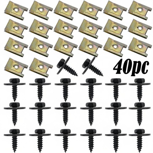40x undertray clips for bmw - for,