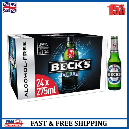 Beck blue alcohol free beer - blue,