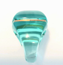 Authentic Baccarat Medicis Pop Ring In A Blue Green Colour Size M RRP £330