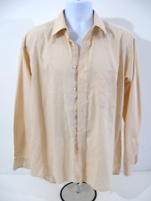 Vintage Rocola Samyta GOLD Mens Shirt 16" 41cm Peach Orange Colour