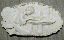 Stone effect fairy writing indoor/outdoor wall plaque vintage style 3d (D1)