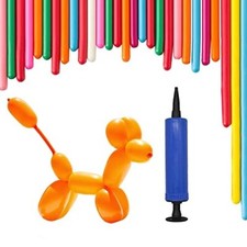 Modelling Balloon Kit, Long Twist Balloons for Creative Fun, Includes Pump