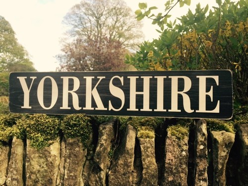 Yorkshire sign vintage style - sign,