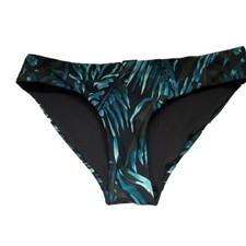 Jack Wills UK 8 Tropical Print Black Bikini Bottoms Briefs Pants BNWOT