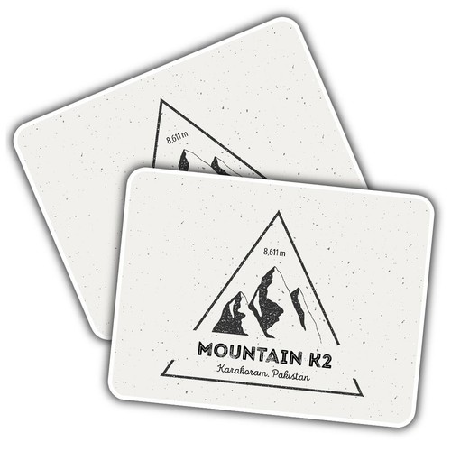 Vinyl sticker mountain - 2x, k2