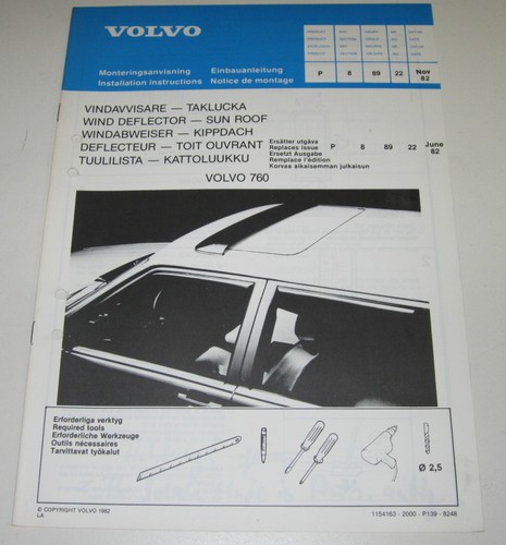 Einbauanleitung volvo 760 - einbauanleitung,