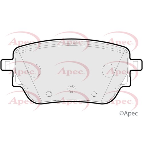 Brake pads set for mercedes - brake,