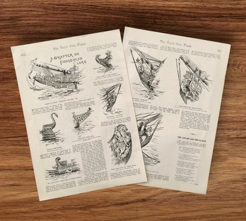 Pair antique 1902 history - of,