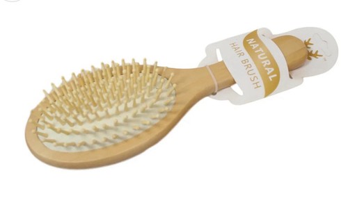 Wooden paddle hair brush - paddle,