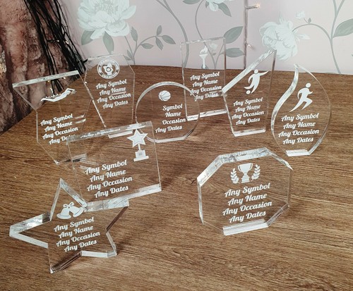 Personalised glass award - glass,