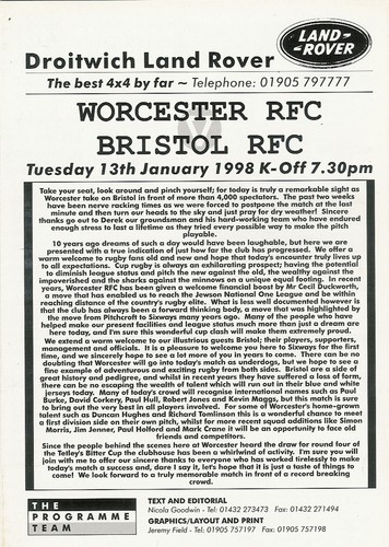 Worcester bristol jan - v bristol, 13